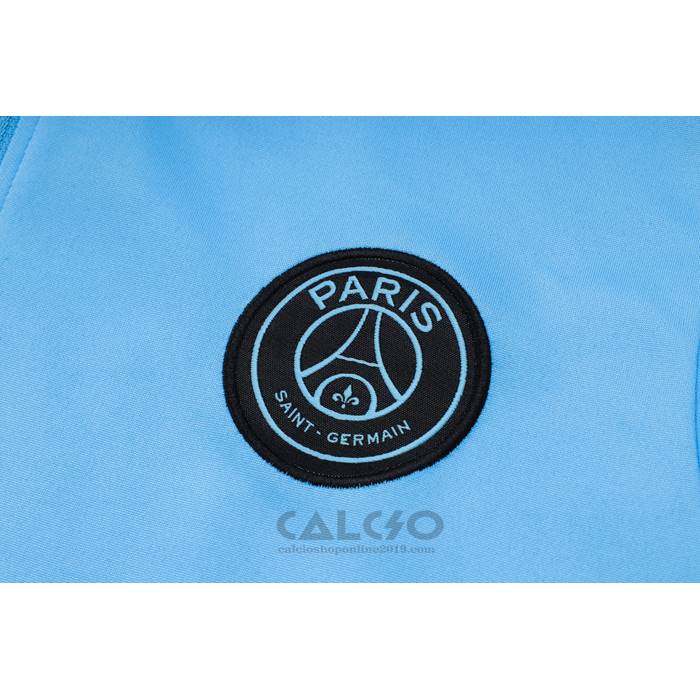 Tuta da Track di Felpa Paris Saint-Germain Bambino 2023-2024 Blu Claro